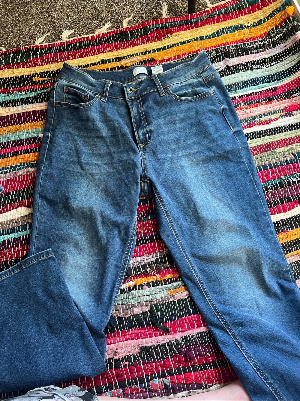 Time and Tru Straight Leg Blue Jeans
